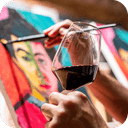 Pintura y vino